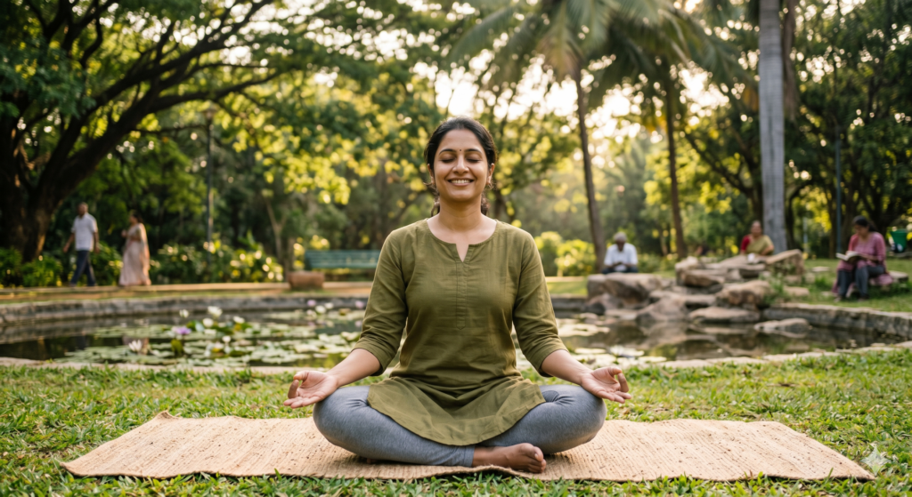 Benefits of doing yoga in daily life gemini generated image rknanorknanorkna